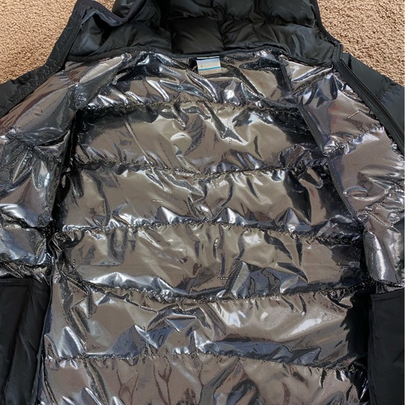 Black Columbia Snow Puffer OmniHeat Jacket - Picture 2 of 7